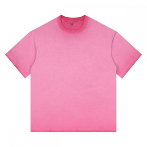 Camisetas Blancas Lisas al por Mayor para Impresión, Estilo Vintage, Lavado Ácido, Algodón Grueso, Talla Grande para Hombre - Product Image 6