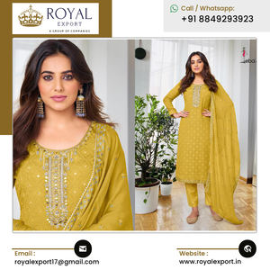 Venta al por mayor de alta calidad Heavy Chinon & Georgette bordado colección de trajes pakistaníes al mejor precio competitivo - Product Image 3