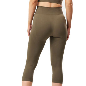 Leggings de yoga personnalisés 2025 taille haute anti-cellulite 3/4 longueur entraînement gym taille élastique leggings de yoga pour femmes - Product Image 6