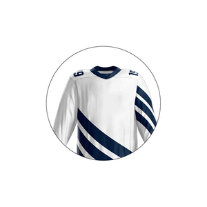Uniforme de hockey sur glace à manches longues et coupe ajustée Équipement d'entraînement léger avec impression personnalisée du nom de l'équipe - Product Image 2