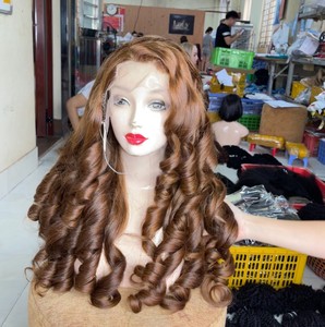 Pelucas de color personalizadas hinchables de cabello humano real cabello vietnamita con precio al por mayor - Product Image 3