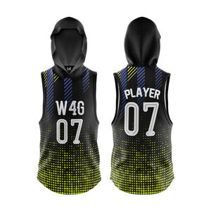 Camisetas de fútbol con bandera personalizada, estampado de transferencia de calor, 100% poliéster, 7on7, 7v7, transpirable, de talla grande, sin mangas, camisetas de equipo personalizadas - Product Image 1