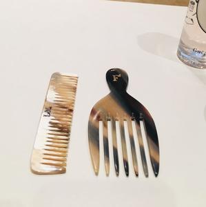 Peigne artisanal en corne de bœuf durable anti-frisottis pour le soin des cheveux, accessoire de toilettage, vente en gros - Product Image 3