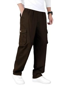 Pantalon cargo de haute qualité, bon marché, avec logo personnalisé et design, OEM, à six poches pour hommes Pantalon cargo multi-poches pour hommes - Product Image 4