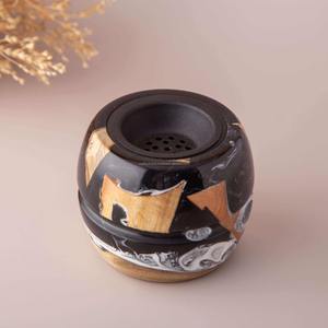 Brûleur à encens Bukhoor en bois et résine artisanal au design unique, brûleur de parfum traditionnel pour la maison, disponible en qualité et prix d'exportation - Product Image 4