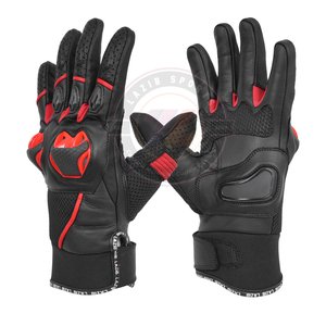 ถุงมือแข่งรถหนังแท้สำหรับผู้ชาย, ถุงมือแข่งรถมอเตอร์ครอสถุงมือขี่จักรยานถุงมือขี่จักรยาน - Product Image 6