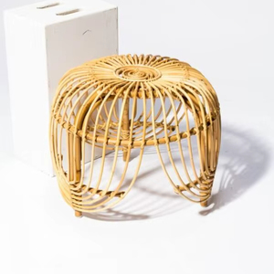 Rattan Traditional Design <b>Portable</b> Side <b>Table</b> for Home Office Use - Product Image 1