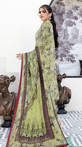 Señoras pakistaníes shalwar kameez diseño para mujeres pakistaní Salwar kameez ropa de verano vestido de mujer ropa de mujer trajes de césped - Product Image 3