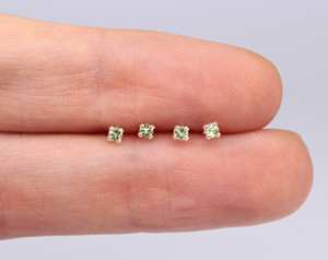 Pendientes personalizados de plata 925 Premium, piedras preciosas de Peridoto, joyería bonita de moda para mujer para bodas, regalo perfecto de moda - Product Image 1