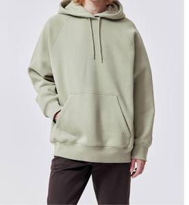 Tissu 100% coton doux et respirant logo personnalisé grande taille prix le moins cher vêtements décontractés pull à capuche uni pour hommes - Product Image 1