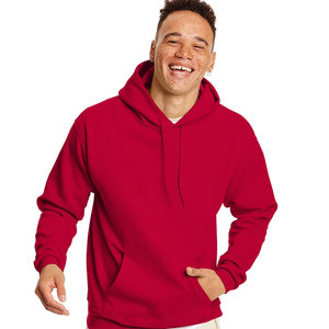 Men's Dark Green Hooded Sweatshirt Regular Fit Casual Solid Color Fleece Knitted Pullover with Front Pocket Autumn Wear - Product Image 6