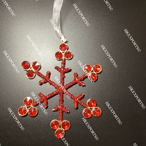 Adornos navideños con cuentas artesanales multicolores para decoraciones colgantes festivas navideñas - Product Image 1