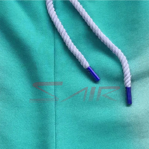 Men's Three-Quarter Acid Wash Sun Faded Canvas Shorts <b>Drawstring</b> Closure Custom Logo Breathable Street Wear Knitted Weaving - Product Image 5