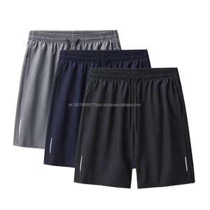 Pantalones Cortos Casuales de Verano para Hombre, de Secado Rápido, de Seda Helada, con Cintura Elástica, de Cinco Puntos, Sueltos, de Pierna Recta, para Playa, Correr y Deportes, Finos - Product Image 4