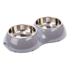 Designer Collection Metal Pet Bowl <b>Feeder</b> With Raised Stand And Finished Perfect For Gourmet Pet Meal Presentation - Product Image 5