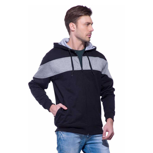 Sweat à capuche de poche kangourou unisexe personnalisé de haute qualité Design de couleur différente à la mode pour hommes 100% coton pour l'hiver - Product Image 5