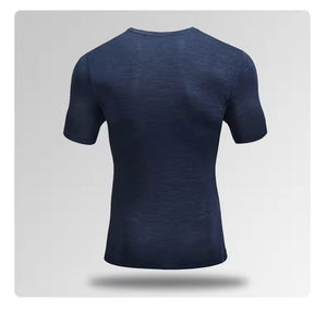 Camiseta para hombre al por mayor personalizada Spandex Muscle Fit Running Fitness Workout Sport camiseta para hombre - Product Image 2