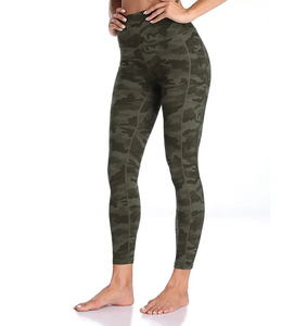 Dernier modèle Legging personnalisé pour femmes Vente en gros Logo personnalisé Léger leggings 100% coton Taille haute sans couture - Product Image 1