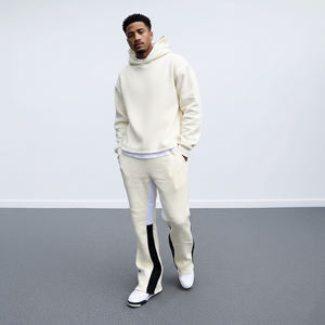 Chándal Unisex de Alta Calidad, Color Sólido, con Logotipo Personalizado, Estilo Urbano, Holgado, 100% Algodón, Hip Hop, Lavado Ácido - Product Image 5