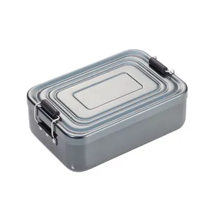 Scatola Porta Pranzo Personalizzata in Alluminio Nero - Product Image 1