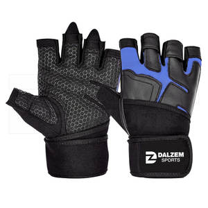 Gants d'haltérophilie avec support de poignet Support de poignet Rembourré Extra Grip Protection de la paume Gants d'exercice unisexes sans doigts - Product Image 2