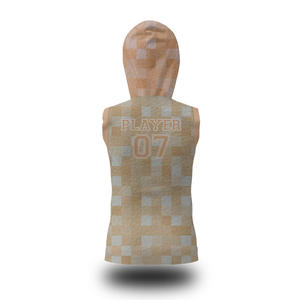 Conjunto de Camiseta y Pantalones Cortos de Fútbol Americano Personalizables con Transferencia de Calor W4G, Sin Mangas, Transpirables, Uniformes 100% Poliéster - Product Image 3