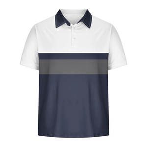 Piqué clásico para hombre para Polo, tela de Jersey de manga corta de algodón con patrón sólido y logotipo OEM para ropa informal y de oficina - Product Image 5