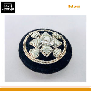 Botones de lingote de 25mm de diámetro bordados a mano fabricados en India, diseño y tamaño personalizados disponibles - Product Image 6