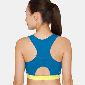 À la mode Top Vente Femmes Sport Soutien-Gorge-Soutien Léger À Séchage Rapide Respirant Spandex/Coton Fitness Workout Wear Personnalisable - Product Image 3