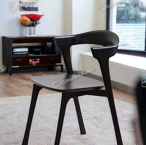 Modern Style Bamboo Wooden Dining <b>Chair</b> Solid Wood Dining <b>Chair</b> With Wooden Legs for Restaurant Dining Room - Product Image 2