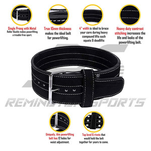 เข็มขัดยกน้ำหนักหนังพรีเมี่ยม,แบบก้านโยกสำหรับฝึกยกน้ำหนักทำยิมหนัก - Product Image 3