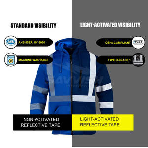 Sudadera de Seguridad al Por Mayor, Talla Grande, en Existencia, Sudadera de Alta Visibilidad, Personalizada, de Alta Calidad - Product Image 5