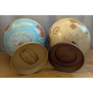 Globo Replogle Vintage con soporte de plástico Elija entre azul 1991 o Beige 1990 Globo giratorio elegante con base de madera - Product Image 6