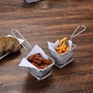 2025, superventas, cesta para patatas fritas, patatas fritas portátiles de acero inoxidable, Mini cesta, colador, freidora, cocina, cesta de Chef - Product Image 1