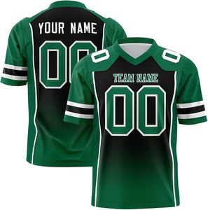 Camiseta de fútbol americano de escuela personalizada de moda de alta calidad OEM calidad ligera transpirable varios tamaños colores de talla grande - Product Image 3