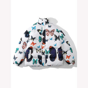 เสื้อแจ็กเก็ตสำหรับผู้ชายเสื้อโค้ทบุนวมแฟชั่นผ้าแคนวาสสำหรับฤดูหนาวออกแบบโลโก้ได้ตามต้องการ - Product Image 6