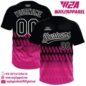 Maillot de baseball à deux boutons sublimé personnalisé chemises de maillot à boutons complets vêtements de sport avec votre logo - Product Image 6