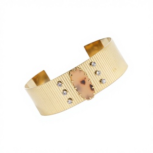 CUCOCUCA YFB B246 Adjustable Summer Fashion Cuff Women´s Bracelet Resin & Crystal & Stainless Steel classic look fits for daily - Product Image 1