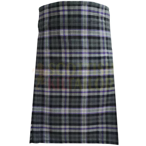 Kilt de Tartan National écossais noir traditionnel fait à la main pour les hommes motif de Camouflage utilitaire écossais - Product Image 3