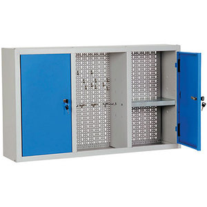 ARMARIO DE HERRAMIENTAS DESMONTADO PROMETAL PINTADO GRIS/AZUL 600 MM 1000X240 - Product Image 1