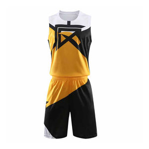 Ensemble de maillots de basket-ball réversibles pour hommes, kits de sport personnalisés à séchage rapide, uniforme imprimé par sublimation, respirant, grande taille - Product Image 1
