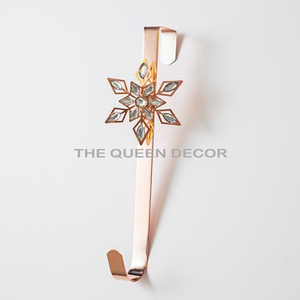 Elegant Design Metal <b>Wreath</b> <b>Hanger</b> for Christmas Decoration Metal <b>Wreath</b> <b>Hanger</b> Front <b>Door</b> Festival Decoration Blank Sublimation - Product Image 1