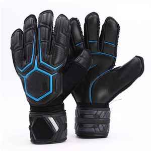 Pas cher prix sur mesure en cuir Gym Football gardien gants antidérapant crochet et boucle fermeture protection des doigts haut meilleure qualité - Product Image 5