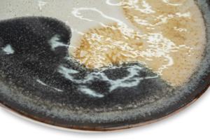 Service de vaisselle rond en céramique 12 pièces Dioniso Excelsa multicolore brillant et technique réactive, décoration numérique en relief, minimaliste - Product Image 4