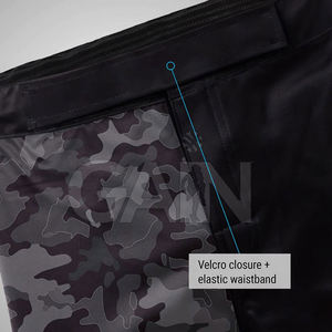 Latest Design Customized Logo Elastic Solid Casual Mid Rise <b>Lightweight</b> Breathable Quick Dry Nylon/Polyester MMA <b>Shorts</b> for <b>Men</b> - Product Image 3