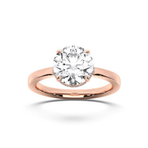 3.15กะรัต E-F/VVS-VS (Centre 3.00CT) Moissanite รอบตัดเพชรแหวนหมั้นทำใน10K,14K,18K ทอง - Product Image 1