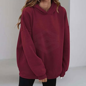 Sweats à capuche oversize pour femmes les plus vendus, qualité supérieure, tissu tissé d'hiver, badge, sequins, coton, élasthanne, fabriqué au Pakistan - Product Image 3