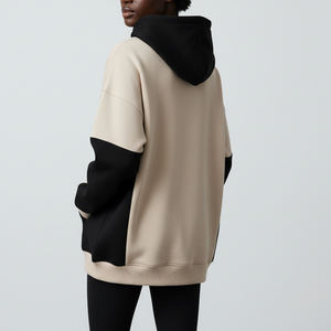 เสื้อฮู้ดสตรีทแวร์แขนยาวโอเวอร์ไซส์ไซส์มีฮู้ดของผู้หญิงพิมพ์โลโก้ได้ตามต้องการ - Product Image 6