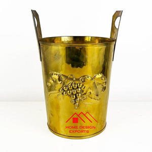 Refroidisseur de vin de boisson fini argent fait à la main avec supports pour décor de fête de boîte de nuit en aluminium de vente chaude - Product Image 2