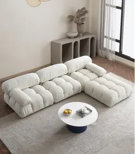 Design di lusso di altissima qualità a forma di L comodo divano da soggiorno divano componibile divano Mario bellini per soggiorno